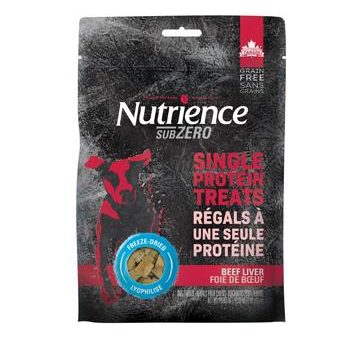 Nutrience Subzero gâterie séchée à froid pour chiens sans grains à une seule protéine au Foie de boeuf 90 g Hot on Sale